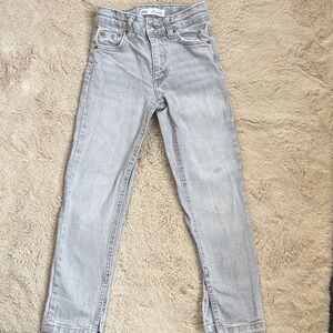 Zara Light Gray Denim Pants